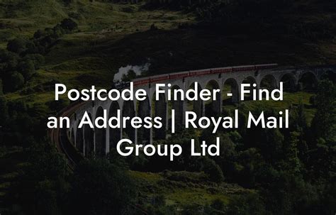 Postcode Finder – Find an Address 